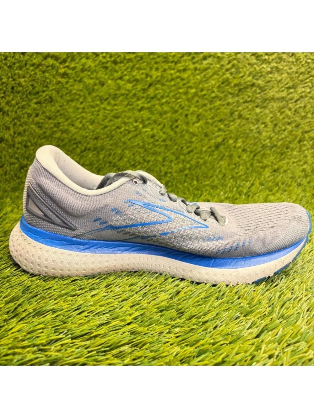Brooks Glycerin 19 Mens Size 8EE Gray Blue Athletic Running Shoes Sneakers
